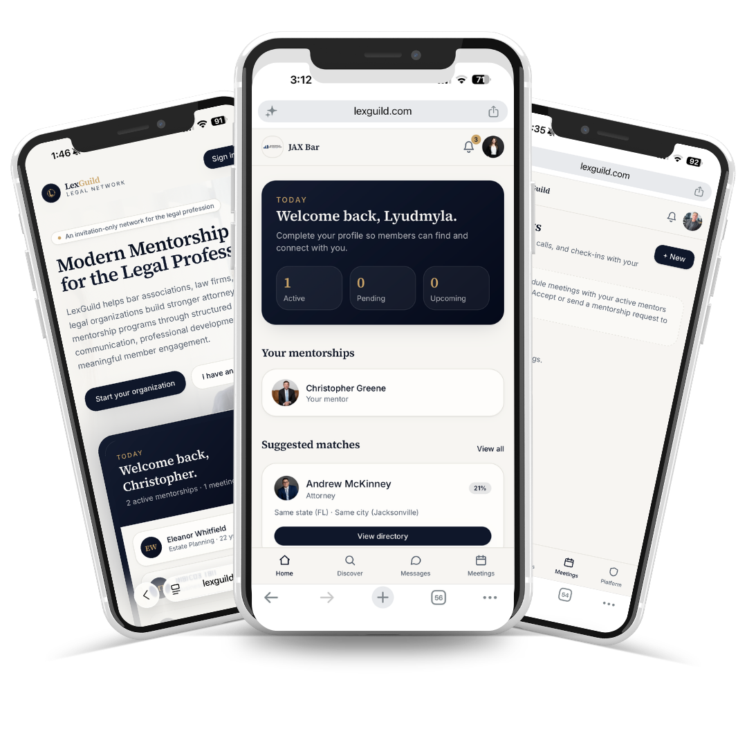 LexGuild mobile app preview
