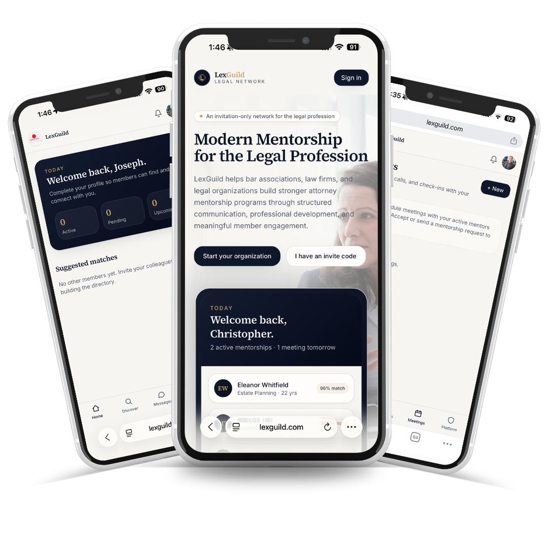 LexGuild mobile app preview
